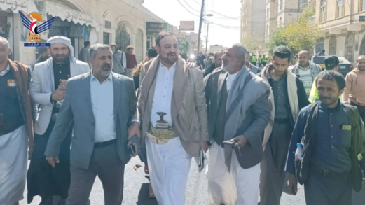 أمين العاصمة يتفقد العمل في مشروع ترميم شوارع الجراف الغربي