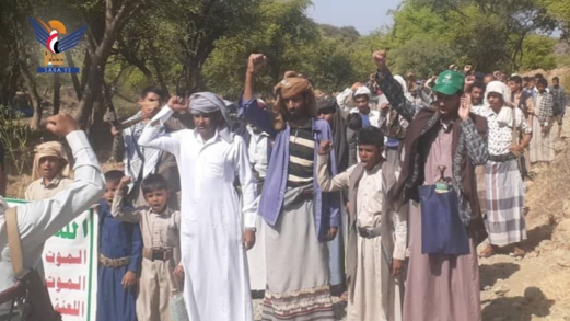 مسيرات في وضرة بمحافظة حجة وفاءً لدماء الشهداء