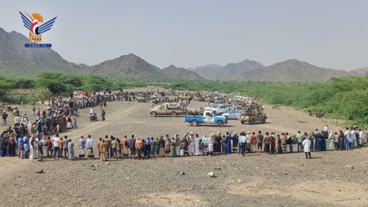 نكف قبلي في جبل راس بالحديدة إعلانا للجهوزية والاستنفار لإنهاء العدوان والحصار