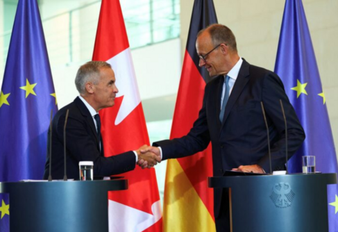 كارني وميرتس يؤكدان دعم خطة السلام لغزة