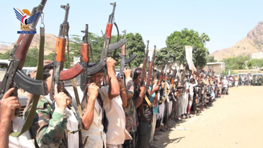 قبائل وصاب السافل في ذمار تعلن النفير والجهوزية لمواجهة الأعداء 