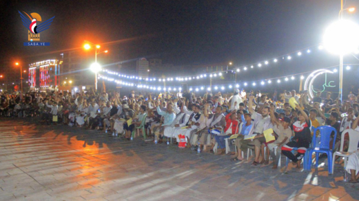 كورنيش الحديدة يشهد مهرجاناً شعبيا حاشدًا احياءًا ليوم الولاية