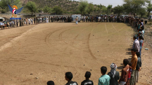 تعز.. وقفة قبلية في مديرية المسراخ تضامنا مع غزة وإعلاناً للجهوزية