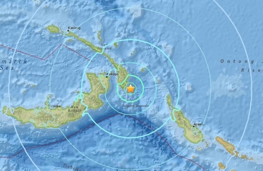 زلزال بقوة 6.7 درجة يضرب إقليم بابوا بإندونيسيا