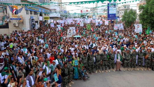268 مسيرة بالحديدة تجدد الثبات مع غزة والجهوزية لنصرة المقدسات
