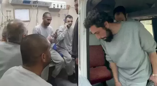 وصول خمسة أسرى فلسطينيين محرَّرين لمستشفى شهداء الأقصى بغزة