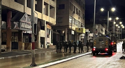 قوات العدو الإسرائيلي تقتحم المنطقة الشرقية بمدينة نابلس