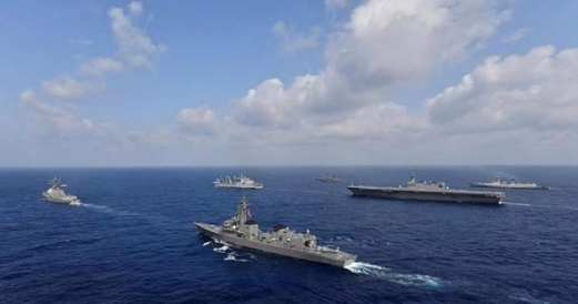 مناورات مشتركة بين أربع دول في مياه تطالب بها الصين