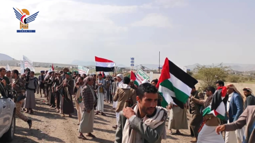 مسيران راجلان لقبائل بني بهلول وسرايا طوفان الأقصى بعيد ثورة 21 سبتمبر