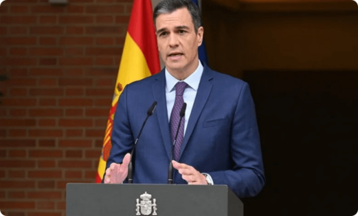 رئيس وزراء اسبانيا : يجب أن يتوقف قصف المدنيين في غزة فورا والوضع في القطاع لا يطاق