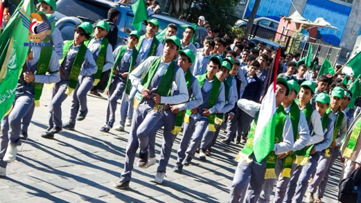 إب.. مسيرات طلابية في يريم والرضمة والنادرة وفرع العدين بذكرى المولد النبوي