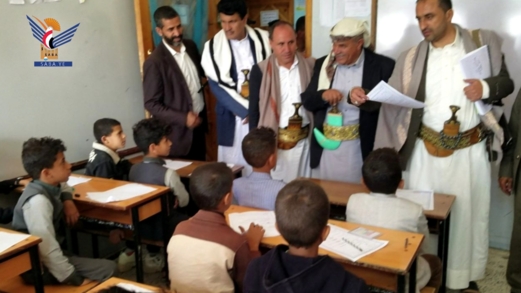 تدشين اختبارات نهاية الفصل الدراسي الأول لصفوف النقل بالمحويت