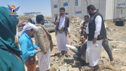 تسليم موقع تنفيذ مشروع إنشاء ملحقات مستشفى تعز العام
