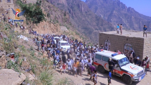 تشييع جثمان الشهيد فيصل الضبيبي في مديرية برع بالحديدة