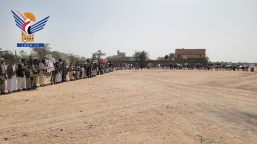 وقفة لأبناء عزلتي الطلح وآل الصيفي في صعدة تأكيداً للثبات والجاهزية