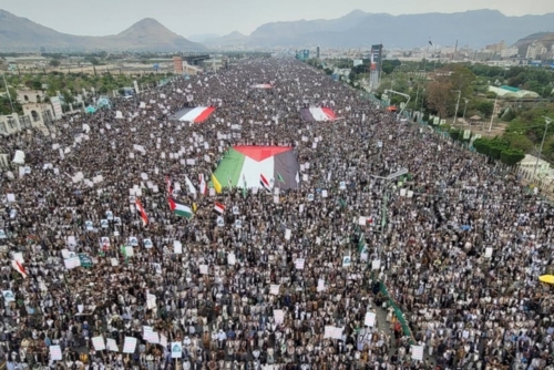 مسيرات اليمن المليونية : ندعو شعوب الأمة إلى تقديم الدعم للمقاومة الفلسطينية واللبنانية