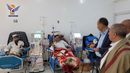 تفقد سير العمل بمستشفى الشهيد المغني بمديرية السدة في إب