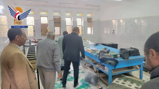 الاطلاع على سير أعمال التأهيل والتجهيز بكلية الزراعة في جامعة المحويت