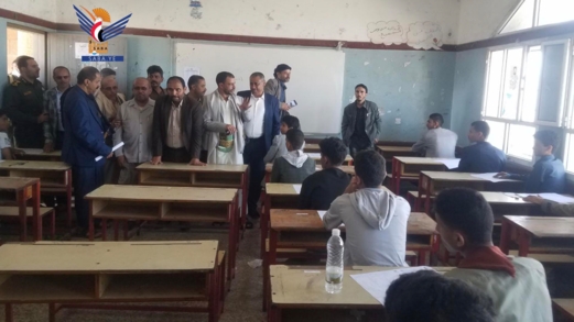 تفقد سير اختبارات الشهادة الثانوية العامة في حجة