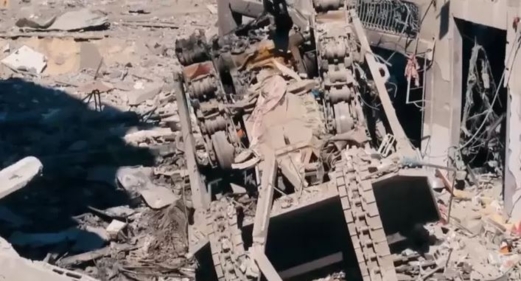 سرايا القدس تدمر آلية عسكرية صهيونية في حي الزيتون جنوب مدينة غزة