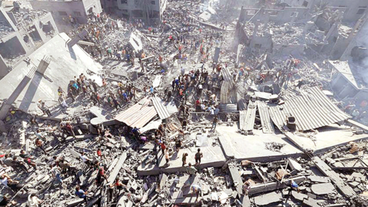 اليوم الـ320 للعدوان: استشهاد واصابة عدد من الفلسطينيين بقصف العدو مناطق في غزة