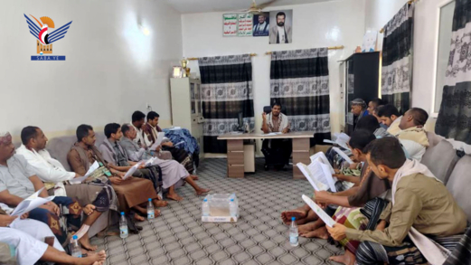 مناقشة ترتيبات إحياء ذكرى الولاية بمديريات الشمالية بالحديدة