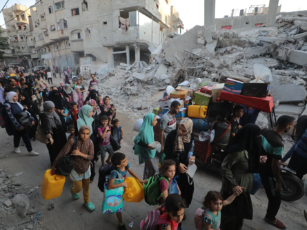 الامم المتحدة تكشف ان تسعة % من سكان غزة هُجّروا خلال الأسبوع الماضي