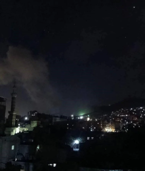 طائرات العدو الصهيوني تشن عدواناً على دمشق وحمص وحماة بسوريا
