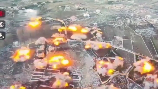 مشاهد تفجير العدو الصهيوني روبوتاً مفخخاً غرب بيت لاهيا