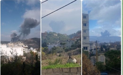 العدو الاسرائيلي يشن سلسلة غارات جوية عنيفة على جنوب لبنان