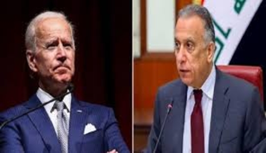 بايدن والكاظمي يناقشان الهجمات الصاروخية الأخيرة ويتفقان على ضرورة محاسبة المسؤولين