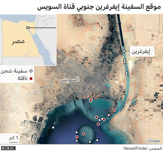 قناة السويس: الشركة المالكة لناقلة الحاويات العالقة تقول إنه يمكن “تعويمها اليوم”