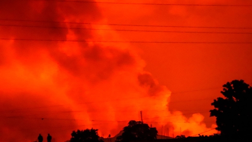 فرار آلالاف من سكان غوما بعد ثوران بركان بشرق الكونغو الديموقراطية