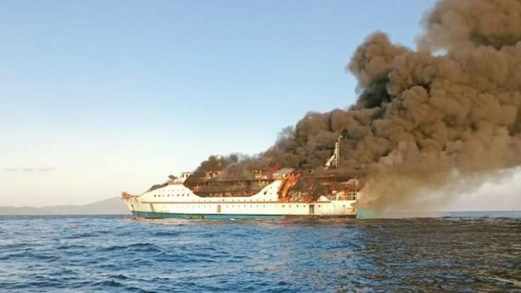 اندلاع حريق في سفينة ركاب شرقي إندونيسيا