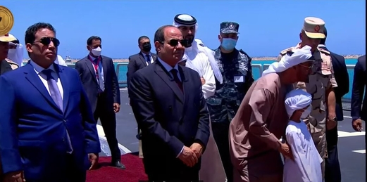 مصر تفتتح أكبر قاعدة عسكرية بحرية على حدود ليبيا.. بحضور السيسي وبن زايد والمنفي