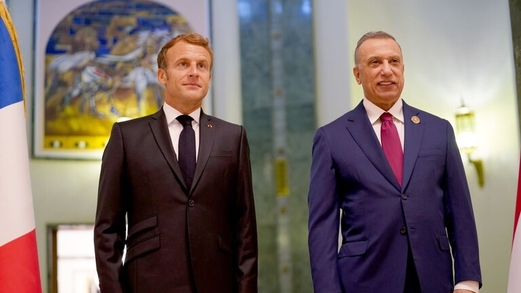 ماكرون من العراق: مؤتمر بغداد مهم لتحقيق الاستقرار في المنطقة ماكرون من العراق: مؤتمر بغداد مهم لتحقيق الاستقرار في المنطقة