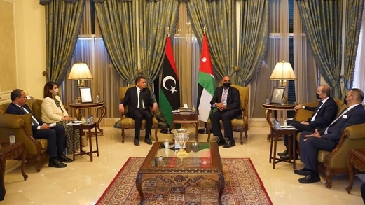 الدبيبة يبحث مع الخصاونة ديون ليبيا للأردن في المجال الصحي