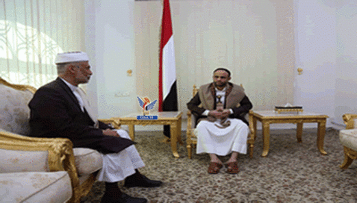 الرئيس المشاط يلتقي رئيس مجلس القضاء الأعلى