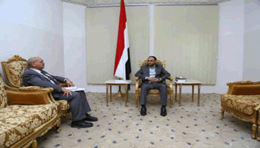 الرئيس المشاط يناقش مع وزير التخطيط جوانب التنسيق مع المنظمات الدولية