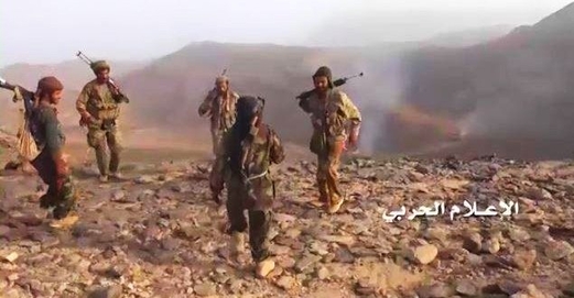 استهداق مواقع مرتزقة العدوان في نجران
