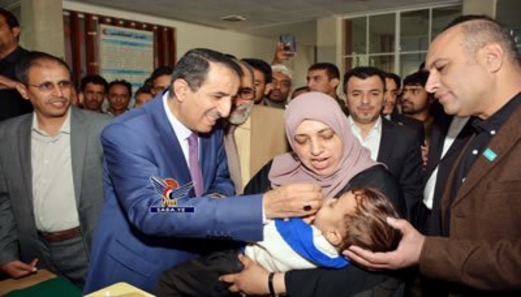 اللواء الرويشان يدشن المرحلة الثانية من الحملة الوطنية للتحصين ضد شلل الأطفال