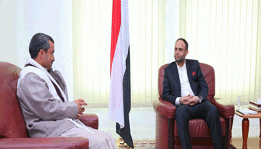 رئيس المجلس السياسي الأعلى يلتقي عضو مجلس الشورى خالد المداني