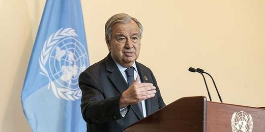 غوتيريش: يجب حل الأزمة في سوريا سياسياً بما يحفظ سيادتها وسلامتها الإقليمية