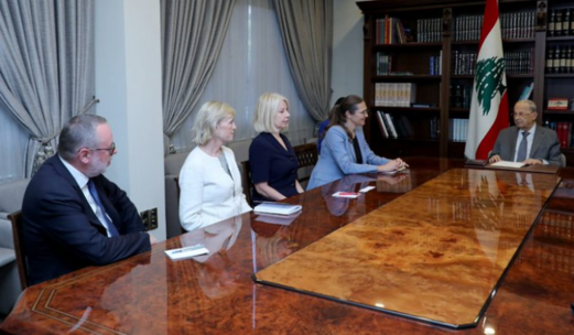 الرئيس اللبناني: معالجة ملف الترسيم تنطلق من المحافظة على حقوق لبنان