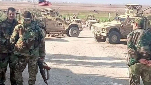 الجيش السوري يعترض رتلاً للاحتلال الأمريكي في محافظة الحسكة