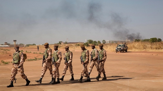 ارتفاع حصيلة القتلى جراء الهجوم في مالي إلى 42 جندياً