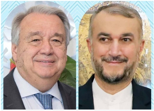 غوتيريش يجري محادثات هاتفية مع وزير الخارجية الايراني