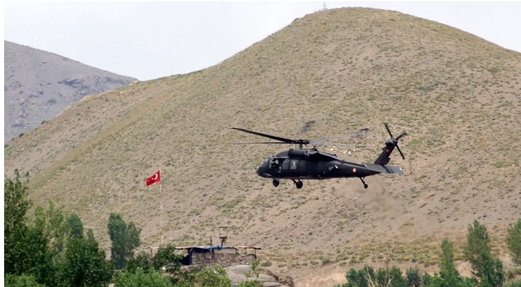 تحطم مروحية عسكرية تركية شمالي العراق