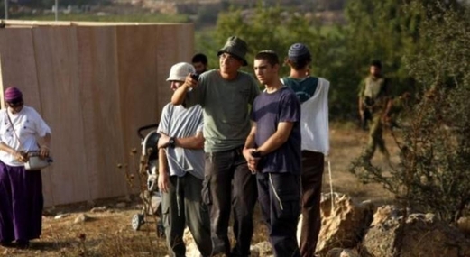 مستوطنون صهاينة يواصلون أعمال بناء في محيط نبع عين الساكوت في الأغوار