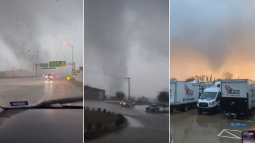 اعاصير تضرب ولاية تكساس جنوب أمريكا وتدمر المنازل والبنى التحتية